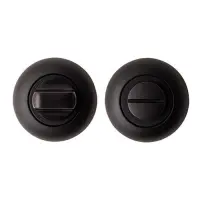 Фиксатор круглый Apecs Code Deko WC-1403-BLM матовый черный                                         