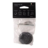 Фиксатор круглый Apecs Code Deko WC-1403-BLM матовый черный                                         