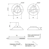 Фиксатор круглый Apecs Code Deko WC-1403-GRF графит                                                 