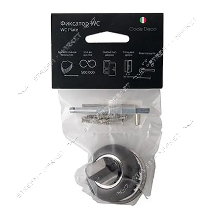 Фиксатор круглый Apecs Code Deko WC-1403-GRF графит                                                 