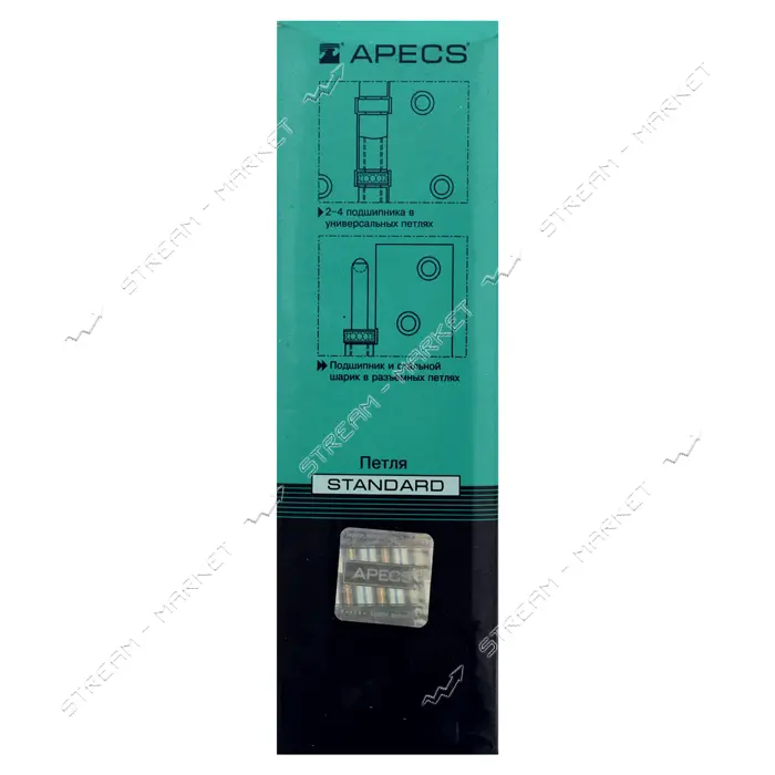 Петля стальная Apecs 125х75-B-Steel-NIS-L