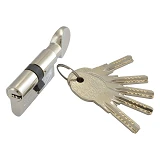Секрет латунный Apecs Premier-QM-60-C- Ni 30/30 лазерный ключ/поворот 5 ключей никель               