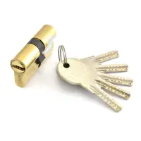 Секрет латунный Apecs Premier-QM-60- G 30/30 лазерный ключ/ключ 5 ключей золото                     
