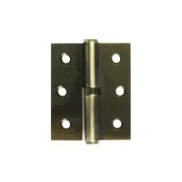 Петля сталева APECS 75х62-B-Steel-AB-L вузька бронза                                                