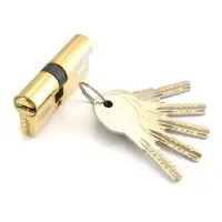 Секрет латунный Apecs Premier-QM-70-G 30/40 лазерный ключ/ключ 5 ключей золото                      