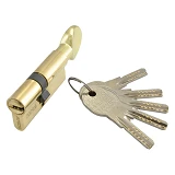 Секрет латунный Apecs Premier-QM-70-C- G 30/40С лазерный ключ/поворот 5 ключей золото               