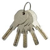 Секрет латунный Apecs Premier-QM-70-C- Ni 30/40С лазерный ключ/поворот 5 ключей никель              