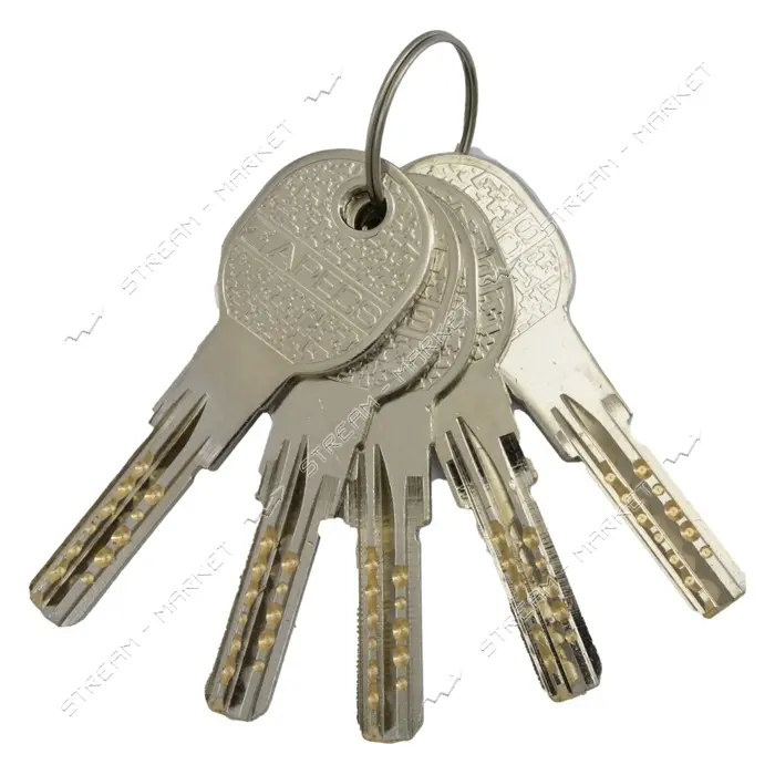 Секрет латунный Apecs Premier-QM-70-C- Ni 30/40С лазерный ключ/поворот 5 ключей никель              