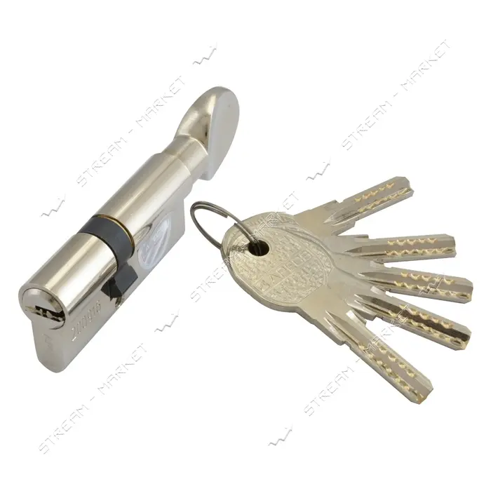 Секрет латунный Apecs Premier-QM-70-C- Ni 30/40С лазерный ключ/поворот 5 ключей никель              