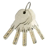 Секрет латунный Apecs Premier-QM-70-G 35/35 лазерный ключ/ключ 5 ключей золото                      