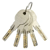 Секрет латунный Apecs Premier-QM-70-Ni 35/35 лазерный ключ/ключ 5 ключей никель