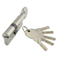 Секрет латунный Apecs Premier QM-80-C- Ni 45С/35 лазерный поворот/ключ 5 ключей никель              