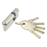 Секрет латунный Apecs Premier-QM-80-Ni 50/30 лазерный ключ/ключ 5 ключей никель                     