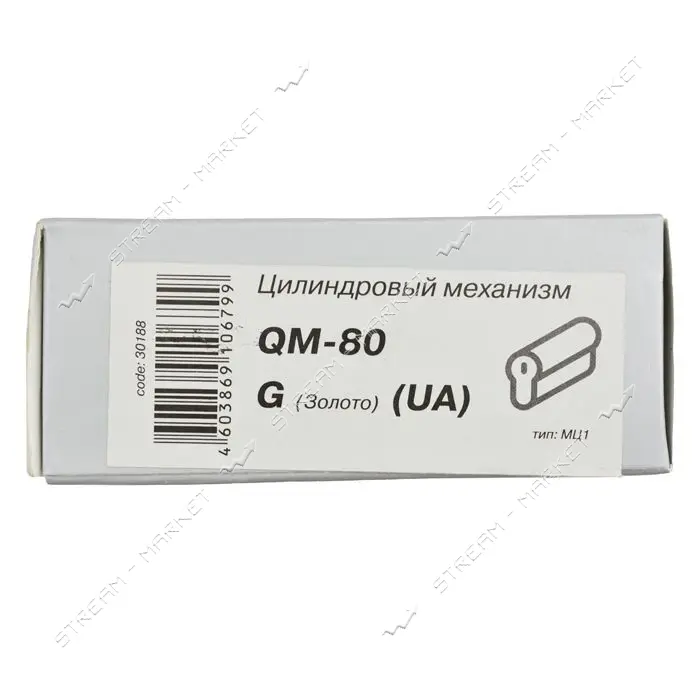 Секрет латунный Apecs Premier-QM-80-G 40/40 лазерный ключ/ключ 5 ключей золото                      
