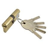 Секрет латунный Apecs Premier-QM-90-G 45/45 лазерный ключ/ключ 5 ключей золото                      