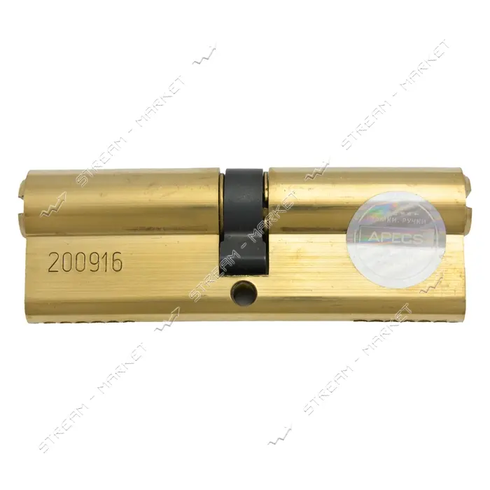 Секрет латунный Apecs Premier-QM-90-G 45/45 лазерный ключ/ключ 5 ключей золото                      