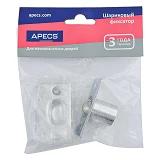 Фиксатор шариковый дверной Apecs R-0001-S хром