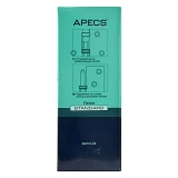 Петля стальная Apecs 100х75-B4-Steel-BLM черный матовый                                             