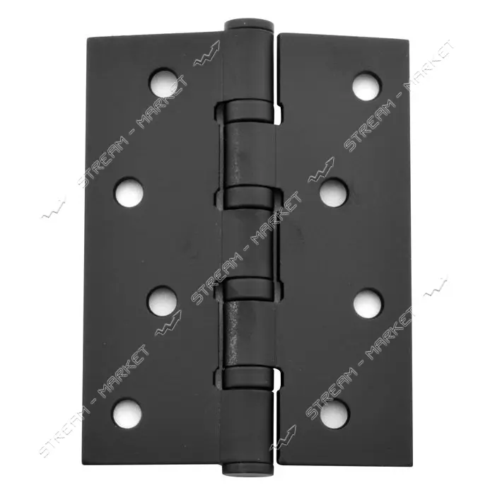Петля стальная Apecs 100х75-B4-Steel-BLM черный матовый                                             