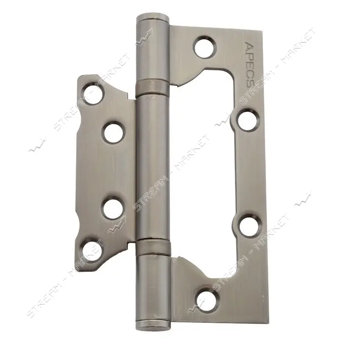 Петля накладная Apecs 100х63х2-B2-Steel-GRF бабочка узкая графит                                    