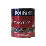 Грунт-эмаль Polifarb RAL7035 Защита антикоррозионная 3в1 2.5л светло-серый                          