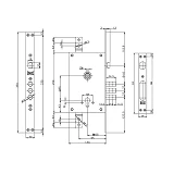 Корпус врезного замка KALE  352R                                                                    