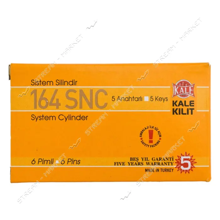 Секрет латунный Kale 164 SNC 68-S 31/37 5 лазерных ключей/ключ никель