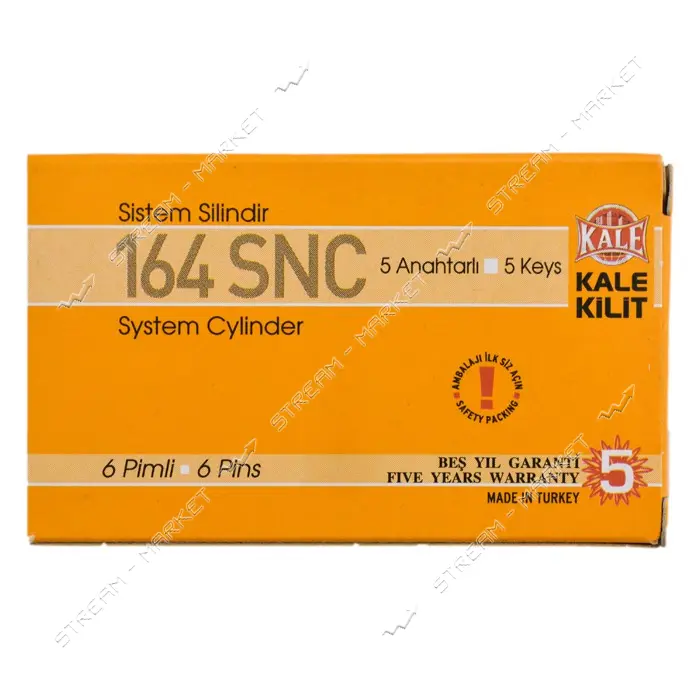 Секрет латунный Kale 164 SNC 70-S 35/35 5 лазерных ключей/ключ никель