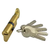 Секрет латунный Kale 164 SMC 80-S 35/10/35 лазерный ключ/поворот латунь 5 ключей                    