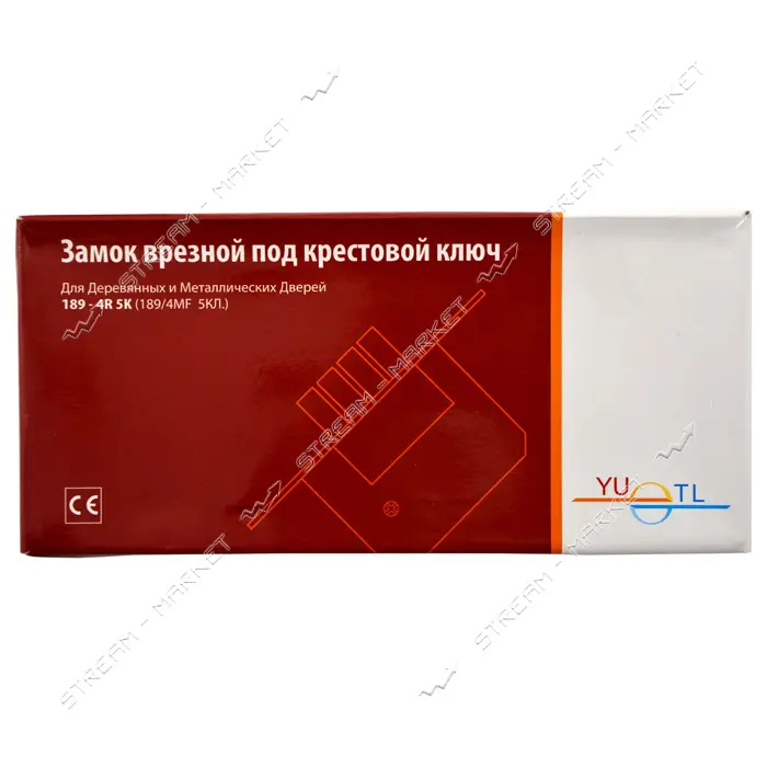 Замок врезной YU-TL 189-4R CP/SN 5кл