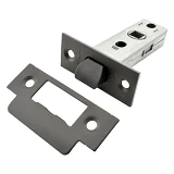 Защелка YU-TL 100 L45мм Latch 100-BLM PVC пластиковый язычок черная матовая