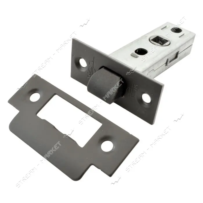 Защелка YU-TL 100 L45мм Latch 100-BLM PVC пластиковый язычок черная матовая