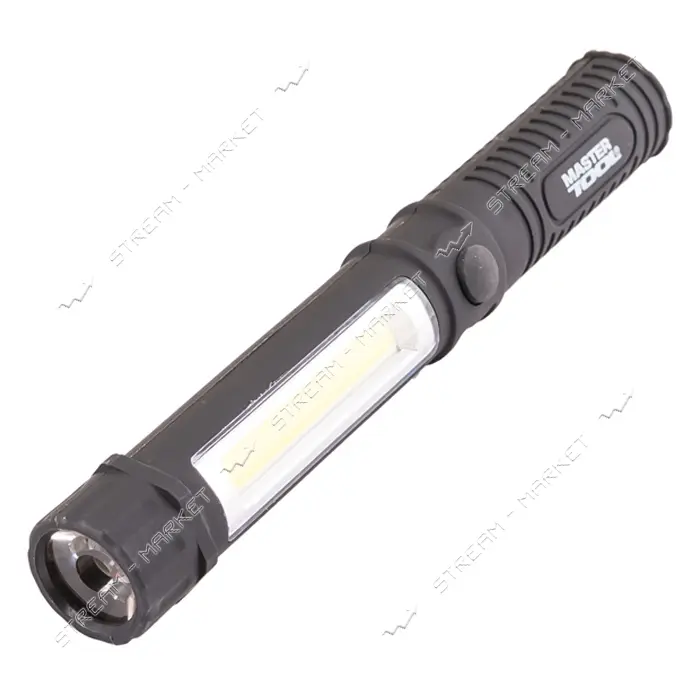 Фонарик магнитный Master-Tool 94-0806 168x24мм LED плюс COB LED 3xAAA ABS                           