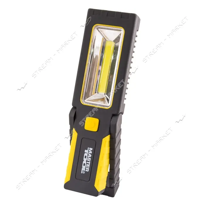 Фонарь магнитный с подвесом Master-Tool 94-0808 220x54x28мм 4xLED плюс COB LED 3xAAA ABS