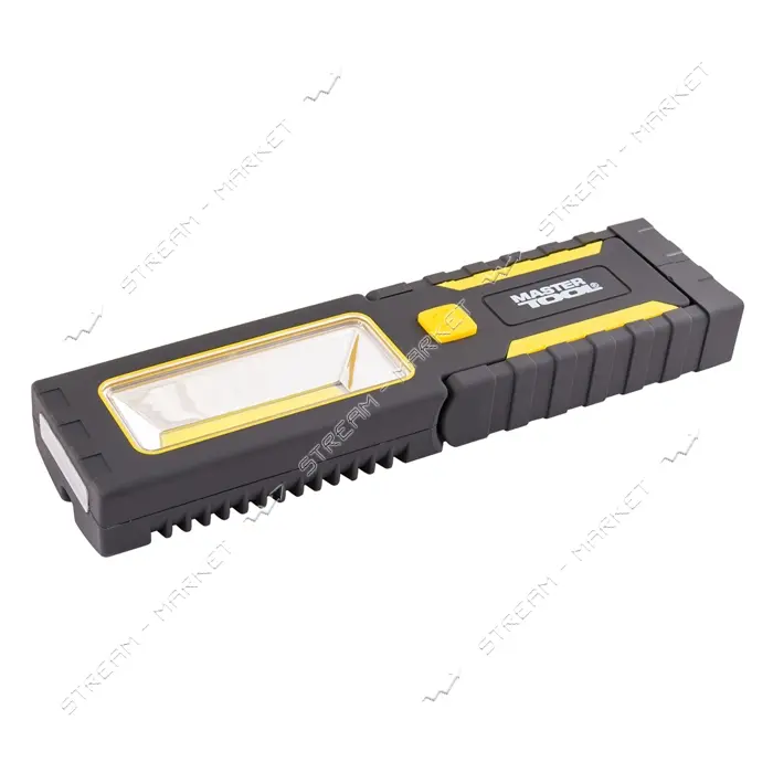 Фонарь магнитный с подвесом Master-Tool 94-0808 220x54x28мм 4xLED плюс COB LED 3xAAA ABS
