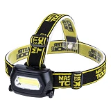 Фонарь налобный с регулировкой наклона Master-Tool 94-0810 3 режима 75x46x29мм COB LED