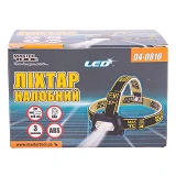 Фонарь налобный с регулировкой наклона Master-Tool 94-0810 3 режима 75x46x29мм COB LED
