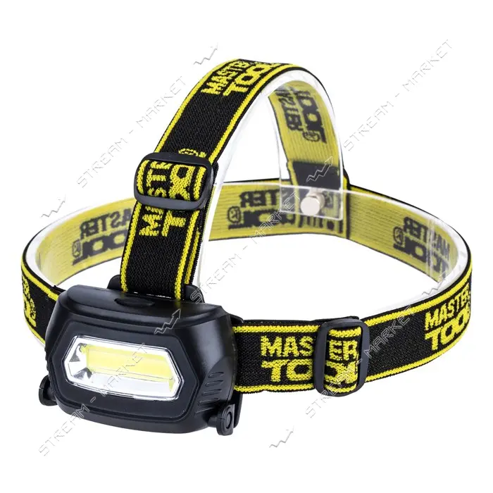 Фонарь налобный с регулировкой наклона Master-Tool 94-0810 3 режима 75x46x29мм COB LED
