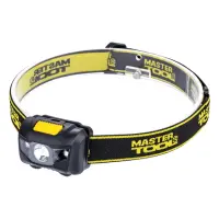 Фонарь налобный Master-Tool 94-0812 4 режима 59x41x32мм WHITE LED плюс 2xRED LED                    