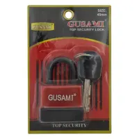 Замок навесной Gusami цветной 45мм ассорти                                                          