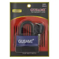 Замок навесной Gusami цветной 65мм ассорти                                                          