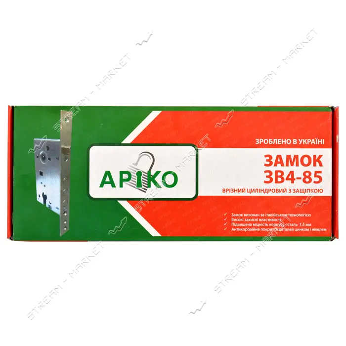 Корпус врезного замка Арико ЗВ-4 85мм                                                               