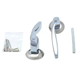 Ручка на розетках Kedr R10.045-AL-SN/CP