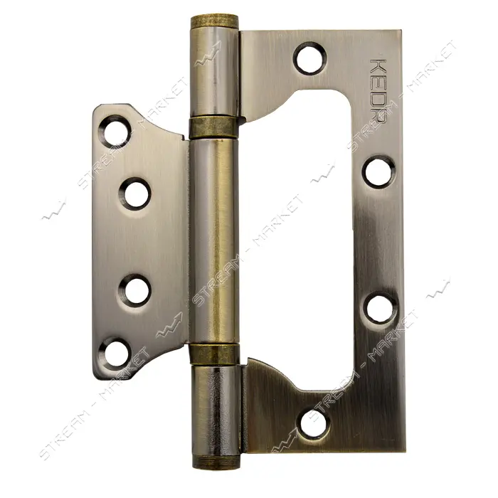 Петля стальная Kedr Flush 100х75х2.5-АВ Бабочка