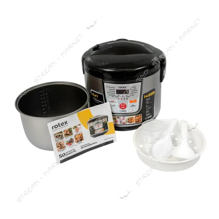 Мультиварка Rotex RMC503-B 900Вт 5л