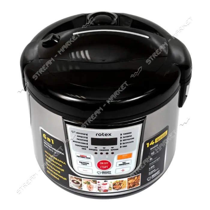 Мультиварка Rotex RMC503-B 900Вт 5л