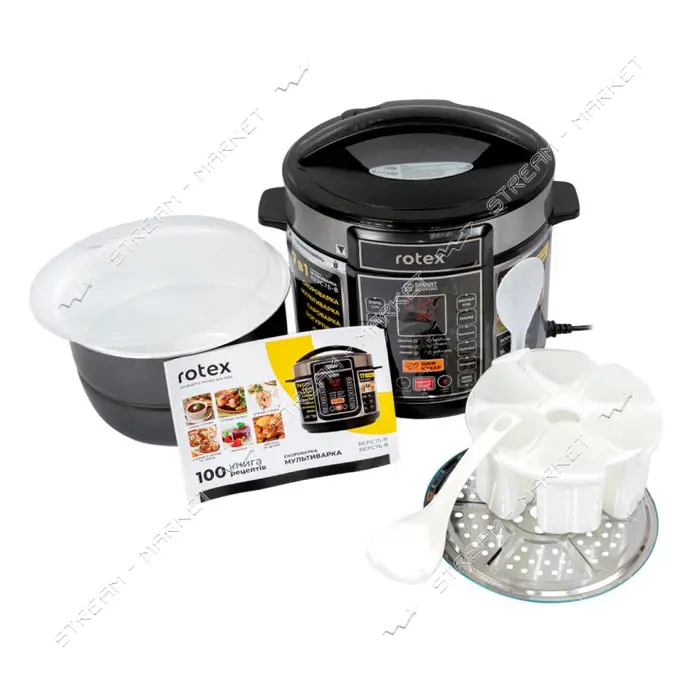 Мультиварка-скороварка Rotex REPC76-B 5л 900Вт