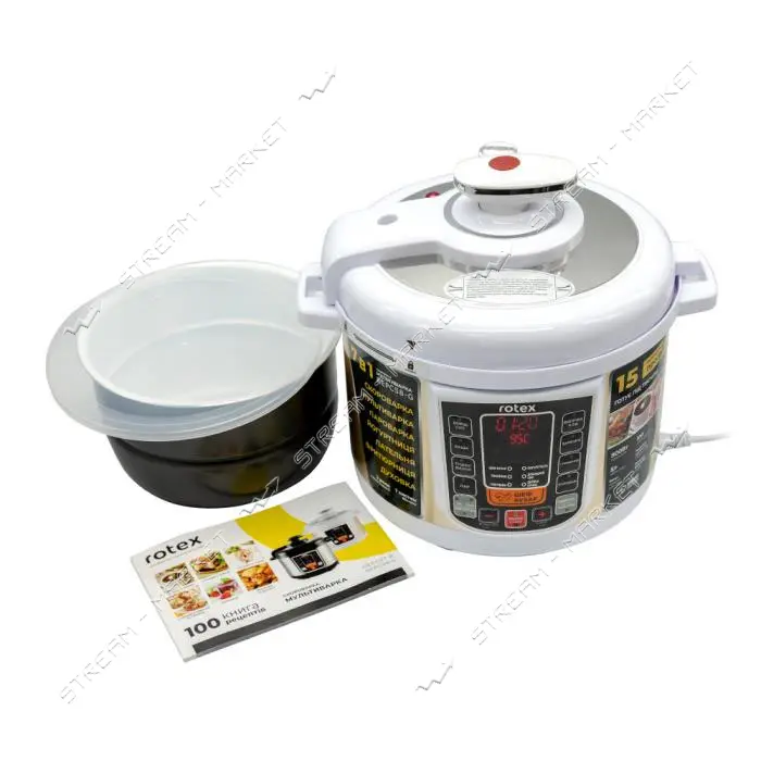 Мультиварка-скороварка Rotex REPC58-G 900Вт 5л                                                      