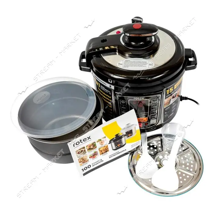Мультиварка-скороварка Rotex REPC57-B 900Вт 5л                                                      