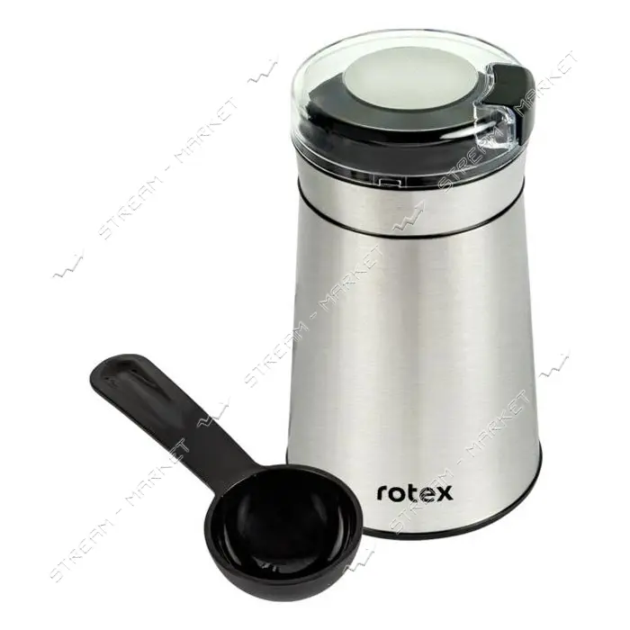 Кофемолка Rotex RCG180-S 180Вт 80грам пластик и нержавеющая сталь